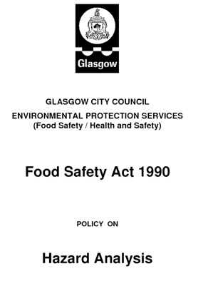 Food safety 1990